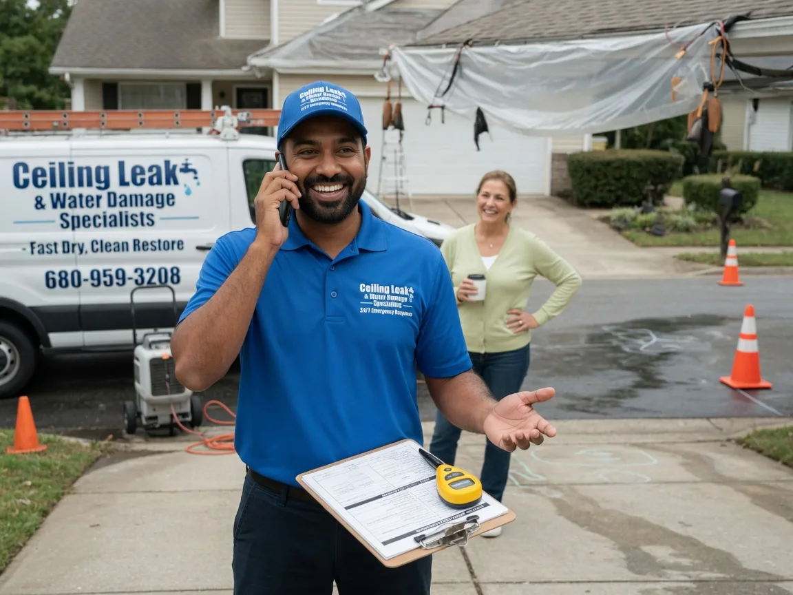 Ceiling Leak Cleanup Blue Mound, IL FAQs